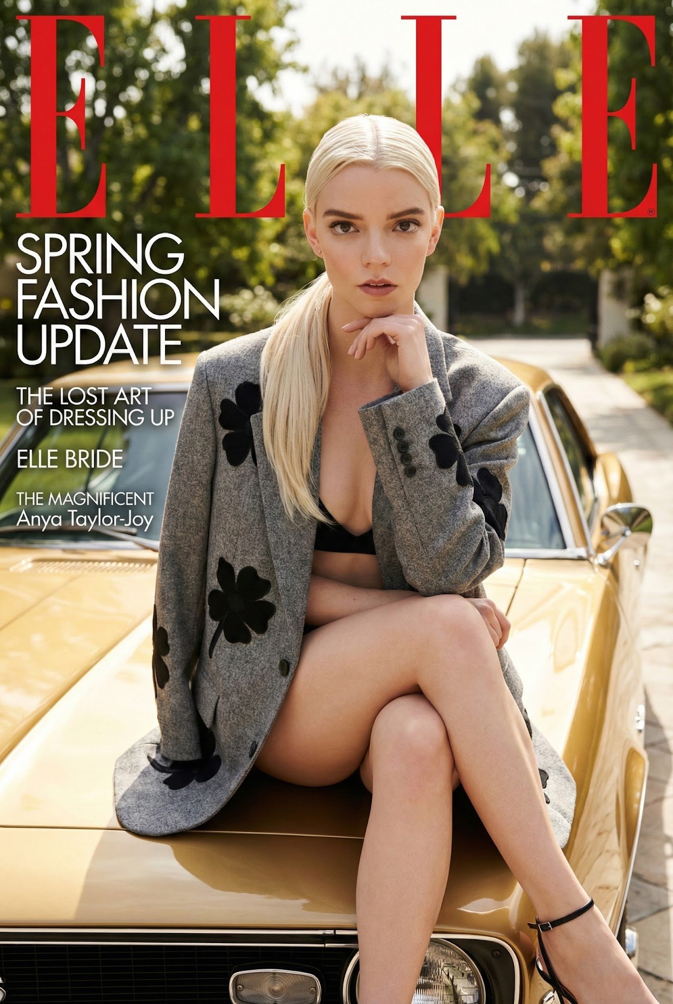 Magazine cover example (after): typography and layout.